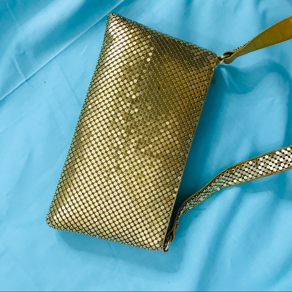 A. brod  fashion purse brand new metallic gold